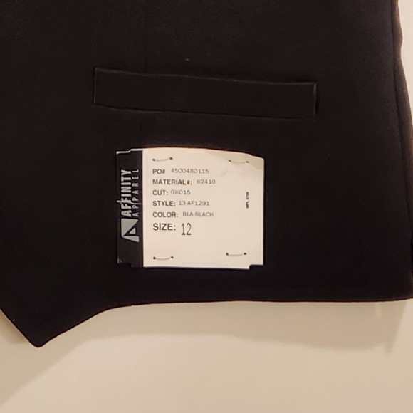 Women's Affinity Apparel Black Vest. - Picture 2 of 4